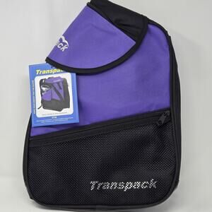 Transpack Ski Boot Bag Backpack Purple Black Nylon Travel Snowboard Gear Storage